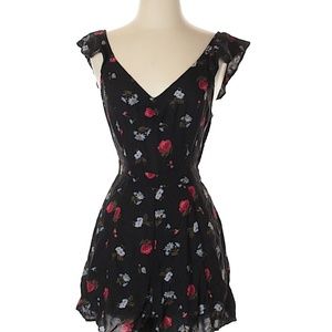 American Eagle Floral Romper Short
